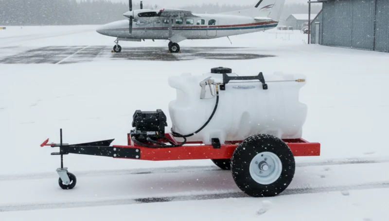 Professional anti-icing cart with hose reel