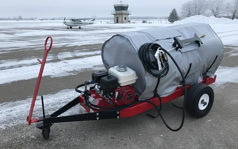 Arctic deicing system with insulation